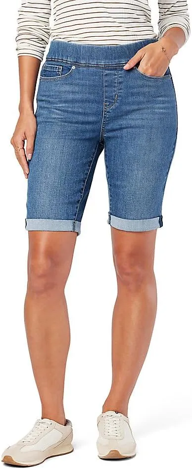 Levi Strauss Signature Gold Women's Totally Shaping Pull on Bermuda Shorts (Available in Plus Size)