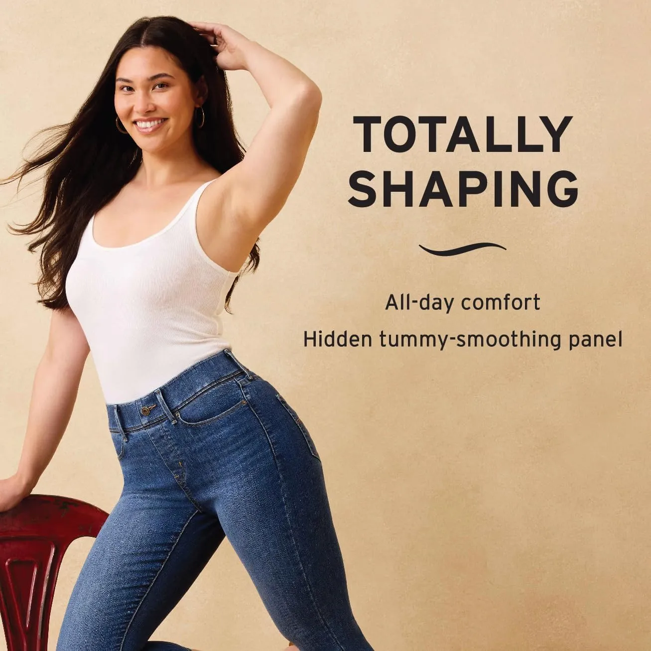Levi Strauss Signature Gold Women's Totally Shaping Pull on Bermuda Shorts (Available in Plus Size)