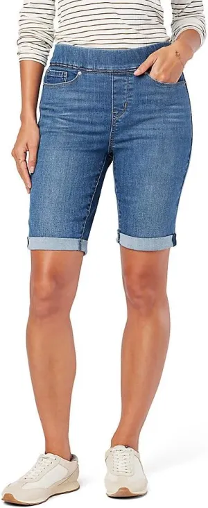 Levi Strauss Signature Gold Women's Totally Shaping Pull on Bermuda Shorts (Available in Plus Size)