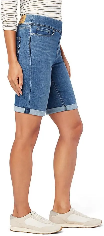 Levi Strauss Signature Gold Women's Totally Shaping Pull on Bermuda Shorts (Available in Plus Size)