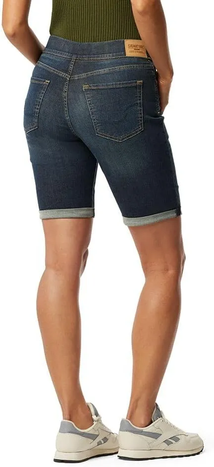Levi Strauss Signature Gold Women's Totally Shaping Pull on Bermuda Shorts (Available in Plus Size)