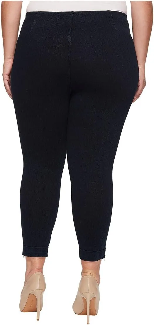 Lyssé Women's Plus Size Denim Cuffed Crop