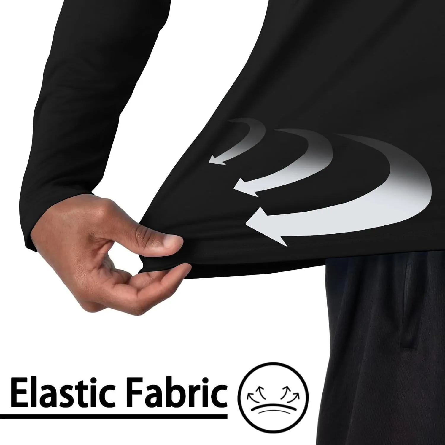 Men UPF 50  Sun Protection Hoodie Shirt Summer Long Sleeve UV SPF Quick Dry Hood T-Shirt Rash Guard Fishing Outdoor