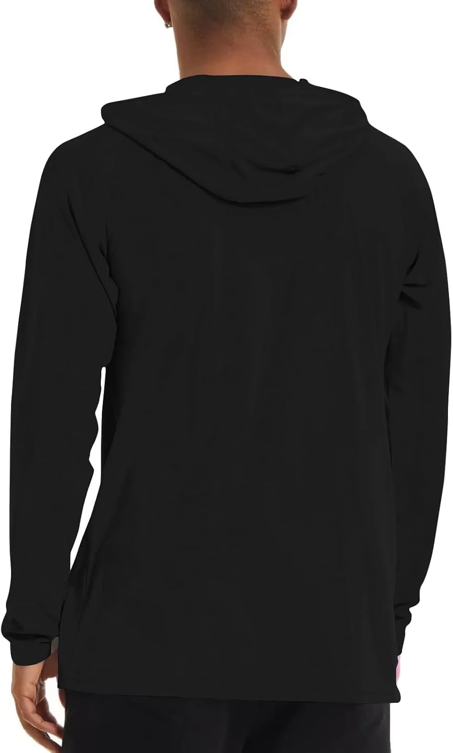 Men UPF 50  Sun Protection Hoodie Shirt Summer Long Sleeve UV SPF Quick Dry Hood T-Shirt Rash Guard Fishing Outdoor