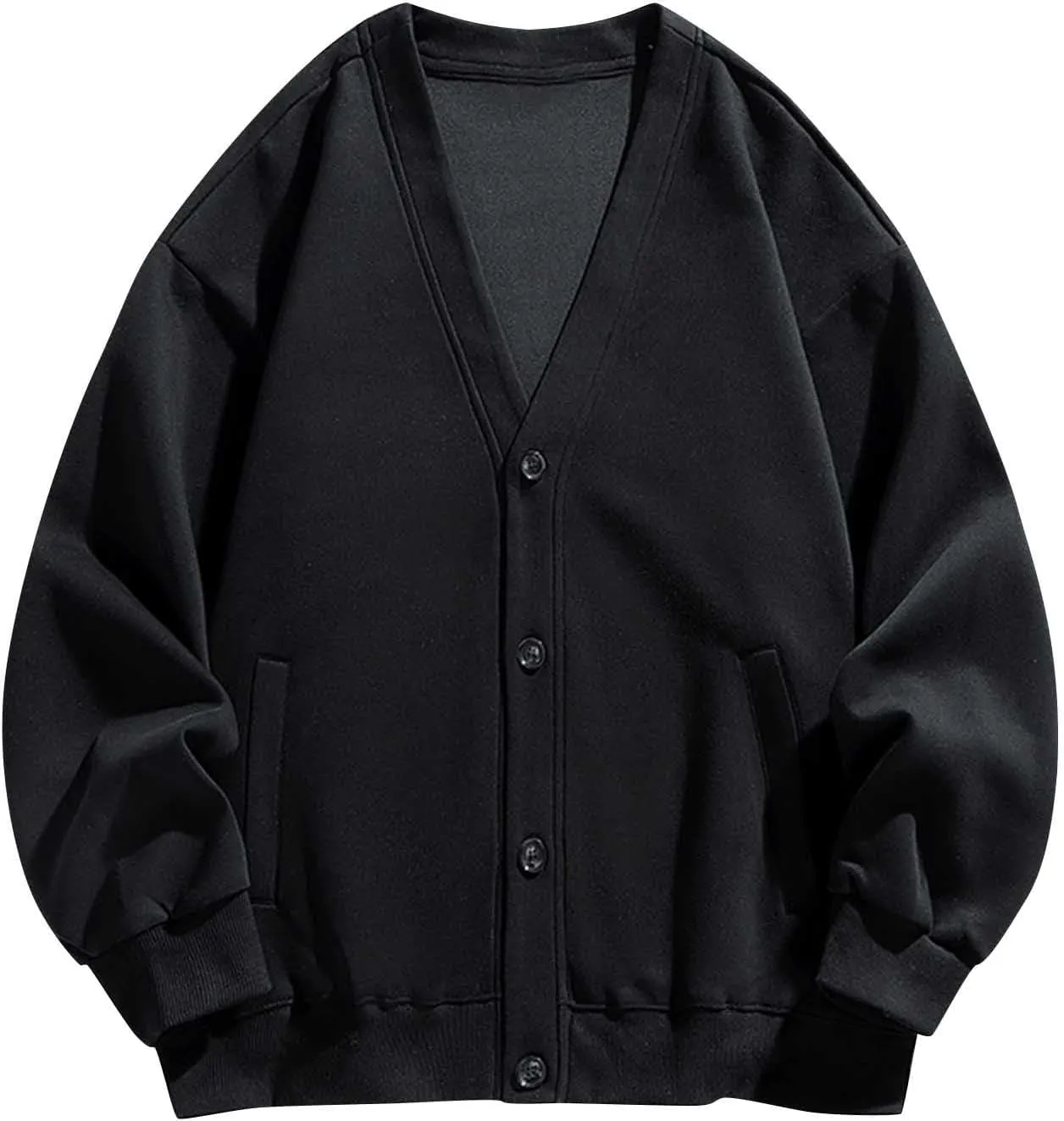 Mens Casual Jackets Open Front Cardigan Long Sleeve Button Down Lightweight Jackets Oversized Fashion Fall Outfits 2024