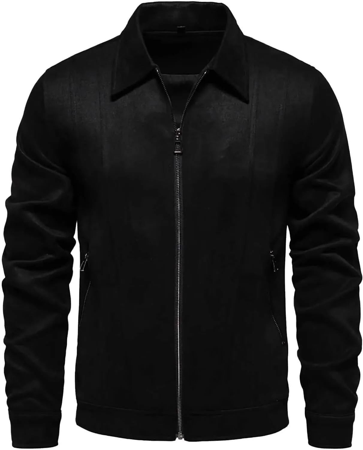 Men's Corduroy Windbreaker Jacket Full Zip Lightweight Bomber Coat Stylish Casual Wear