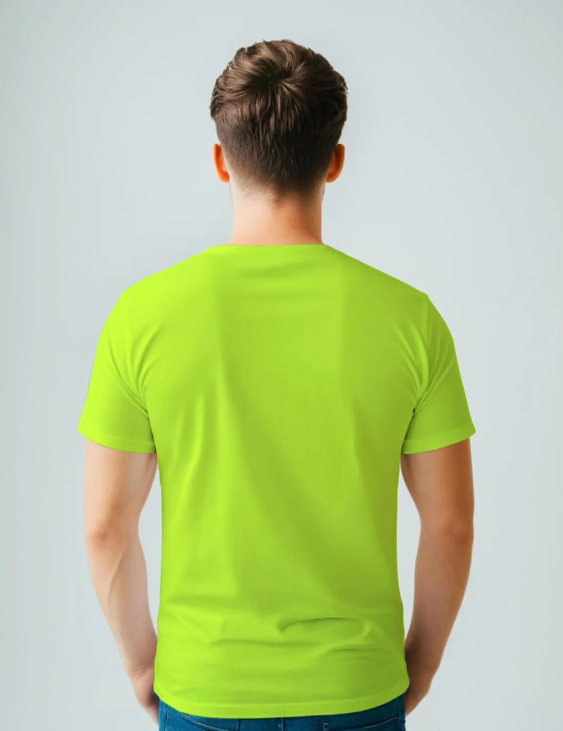 Mens Crewneck Tshirt Plain, Relaxed Fitted Basic T Shirts