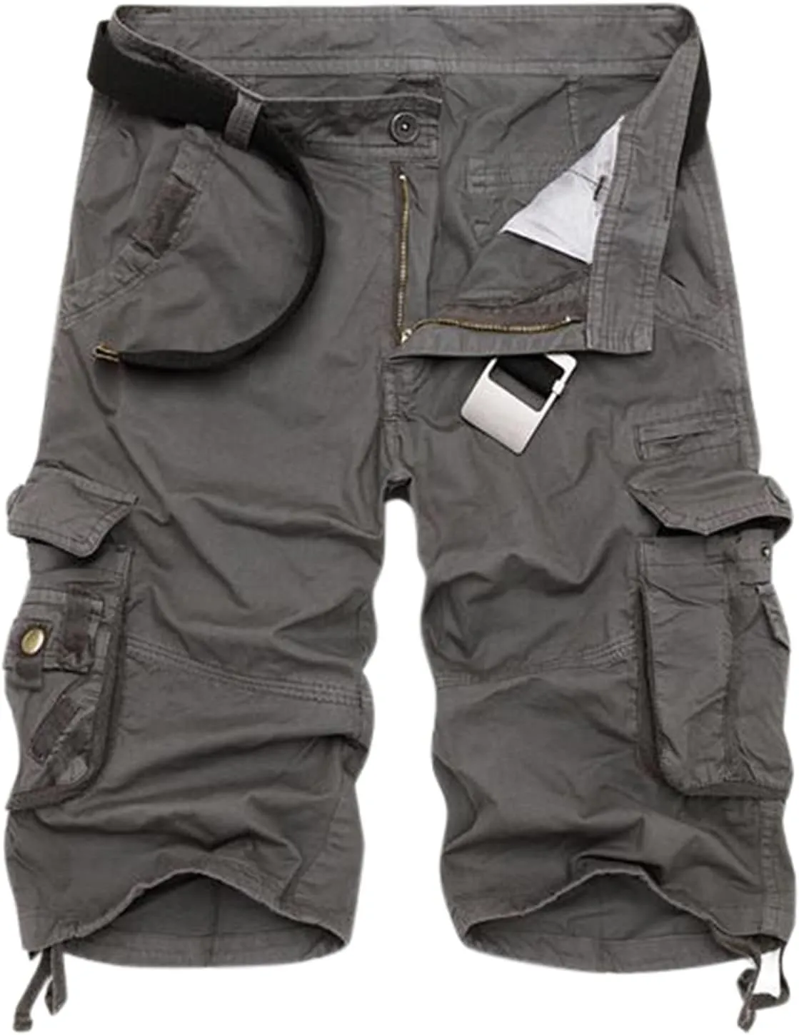 Men's Hiking Work Cargo Shorts Big & Tall Tactical Wild Army Combat Sports Outdoor Athletic Shorts with Multi Pockets