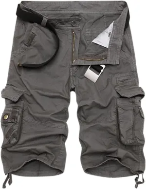 Men's Hiking Work Cargo Shorts Big & Tall Tactical Wild Army Combat Sports Outdoor Athletic Shorts with Multi Pockets
