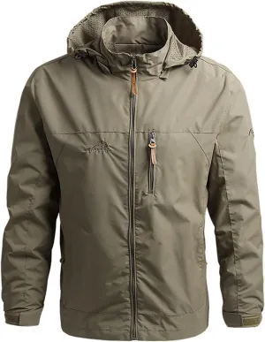 Men's Jacket Rain Windbreaker Cycling Running With Hood Lightweight Jackets, M-5XL