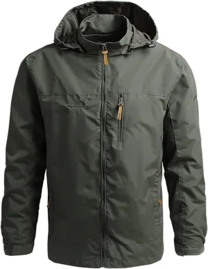 Men's Jacket Rain Windbreaker Cycling Running With Hood Lightweight Jackets, M-5XL
