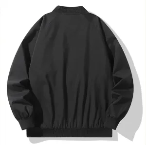 Men's Lightweight Jacket Unisex Bomber Zip Up Coat Casual Spring Fall Windbreaker Lightweight Sportswear with Pocket