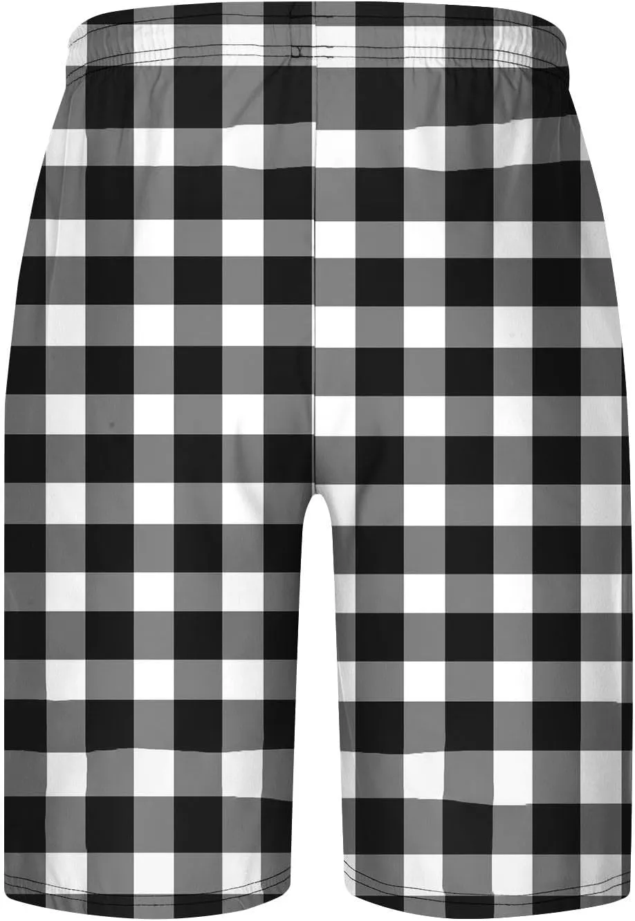 Mens Pajama Shorts Drawstring Waist Soft Comfy Lounge Shorts Plus Size Casual Loose Fit Plaid Shorts with Pockets