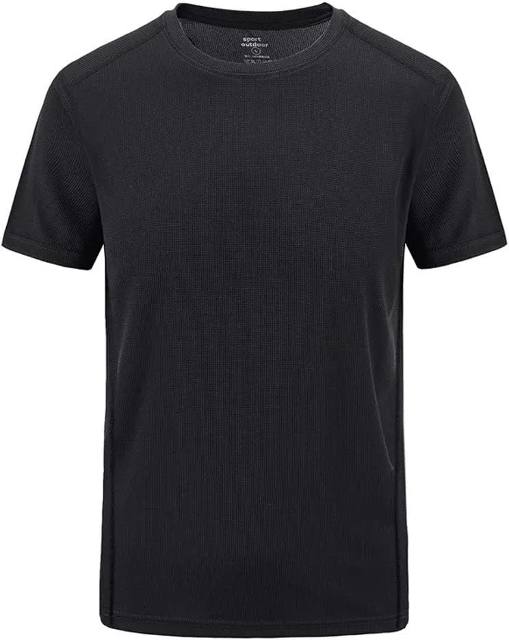 Mens Plus Size T Shirs Sports Training Tee Short Sleeve Moisture Wicking Tshirts Summer Workout Tops