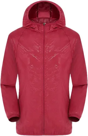 Men's Rain Jacket Waterproof Raincoat Windbreaker Hoodie Packable Pullover Lightweight Running Outdoor Coat