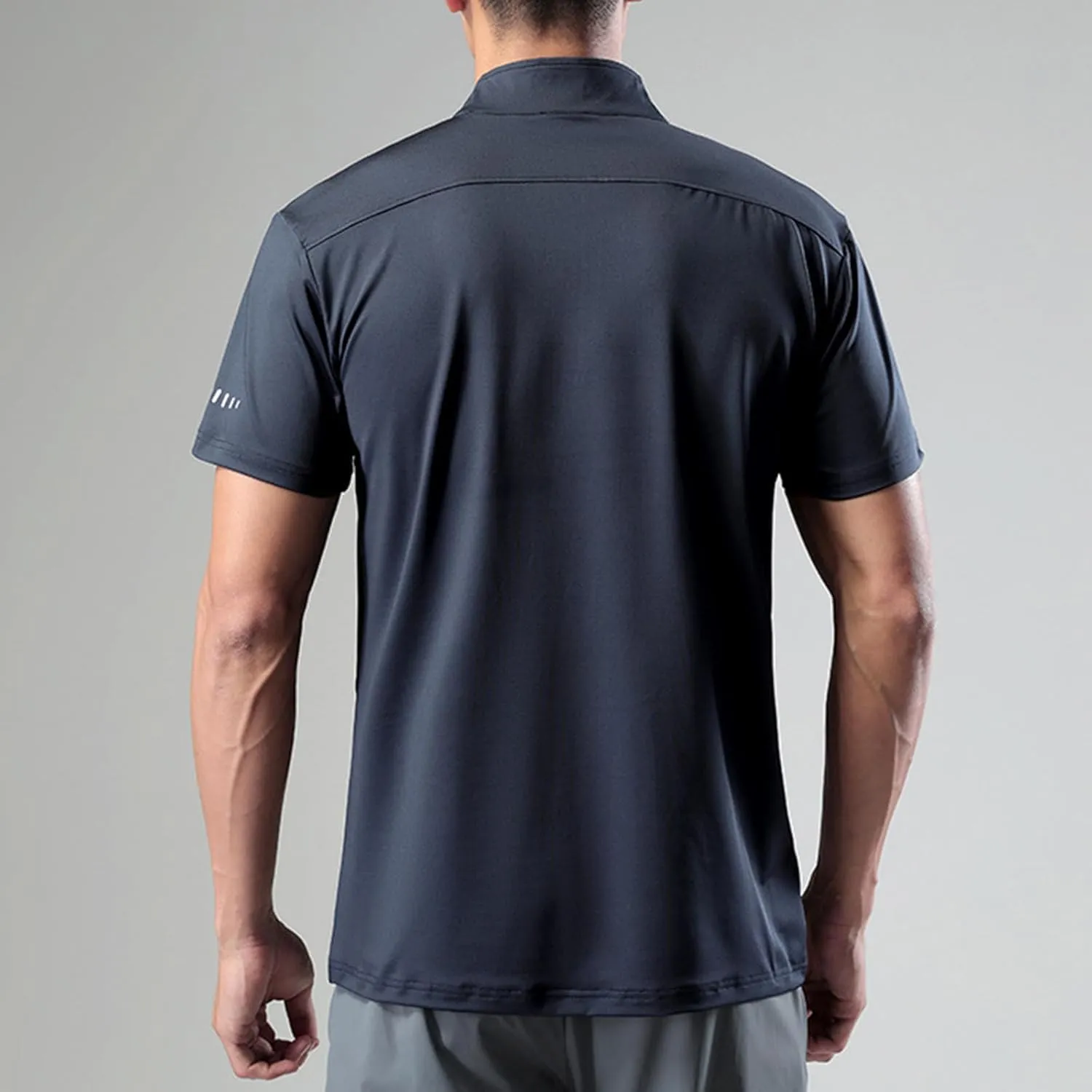 Mens Running Shirt UV Protection UPF 50  Long Sleeve Sun Shirts Lightweight 1/4 Zip Quick Dry Athletic Workout Shirts