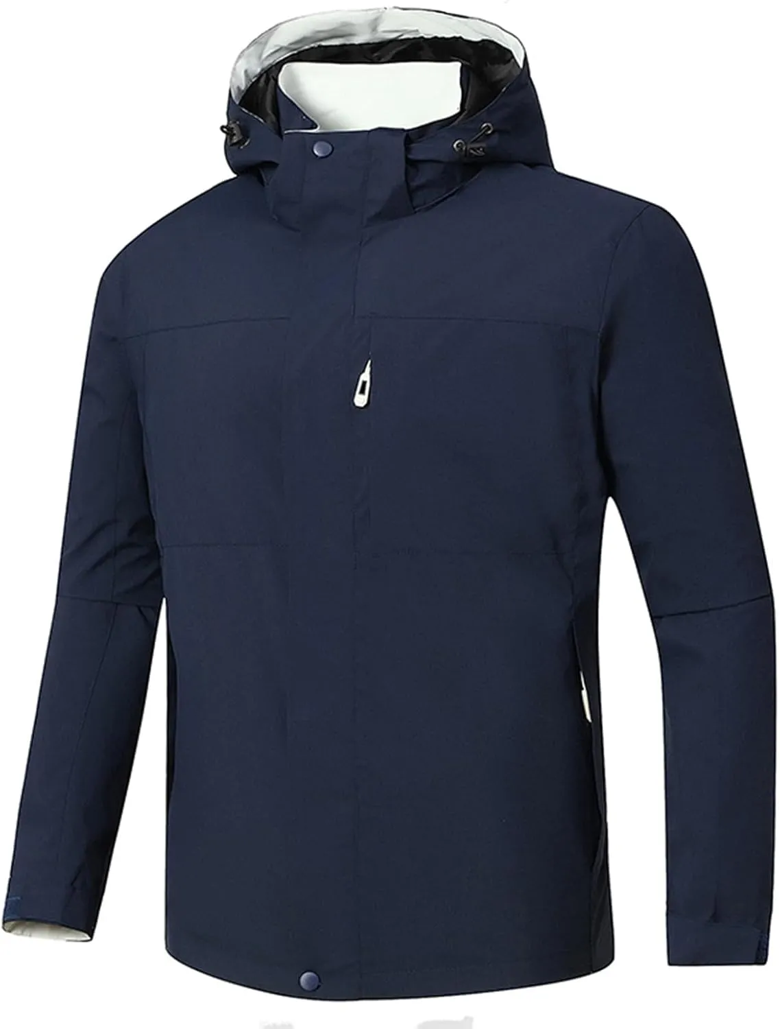 Men's Softshell Military Jacket With Hood, Windproof and Water Repellent Outdoor Lightweight Fall Winter Coat Outwear