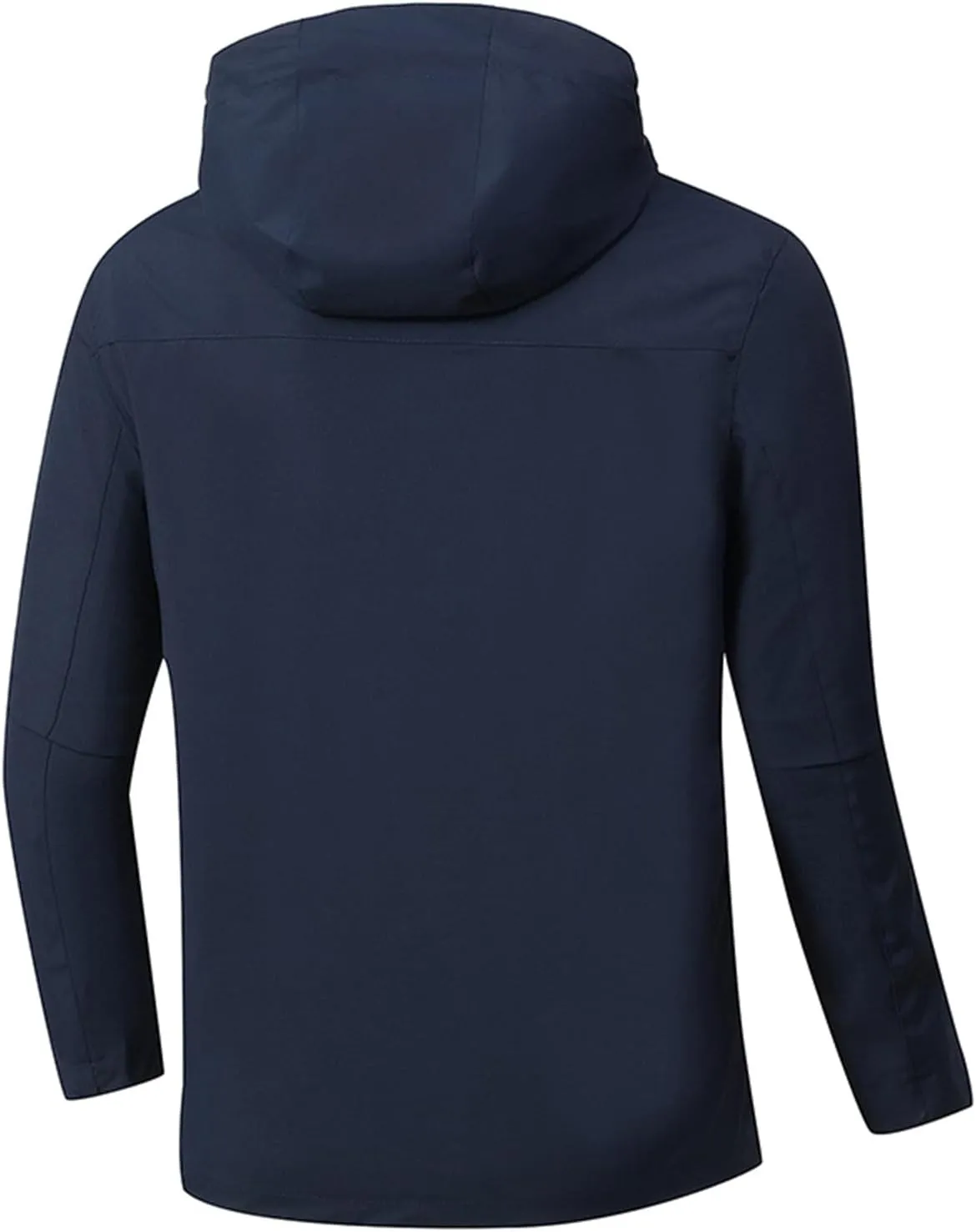Men's Softshell Military Jacket With Hood, Windproof and Water Repellent Outdoor Lightweight Fall Winter Coat Outwear