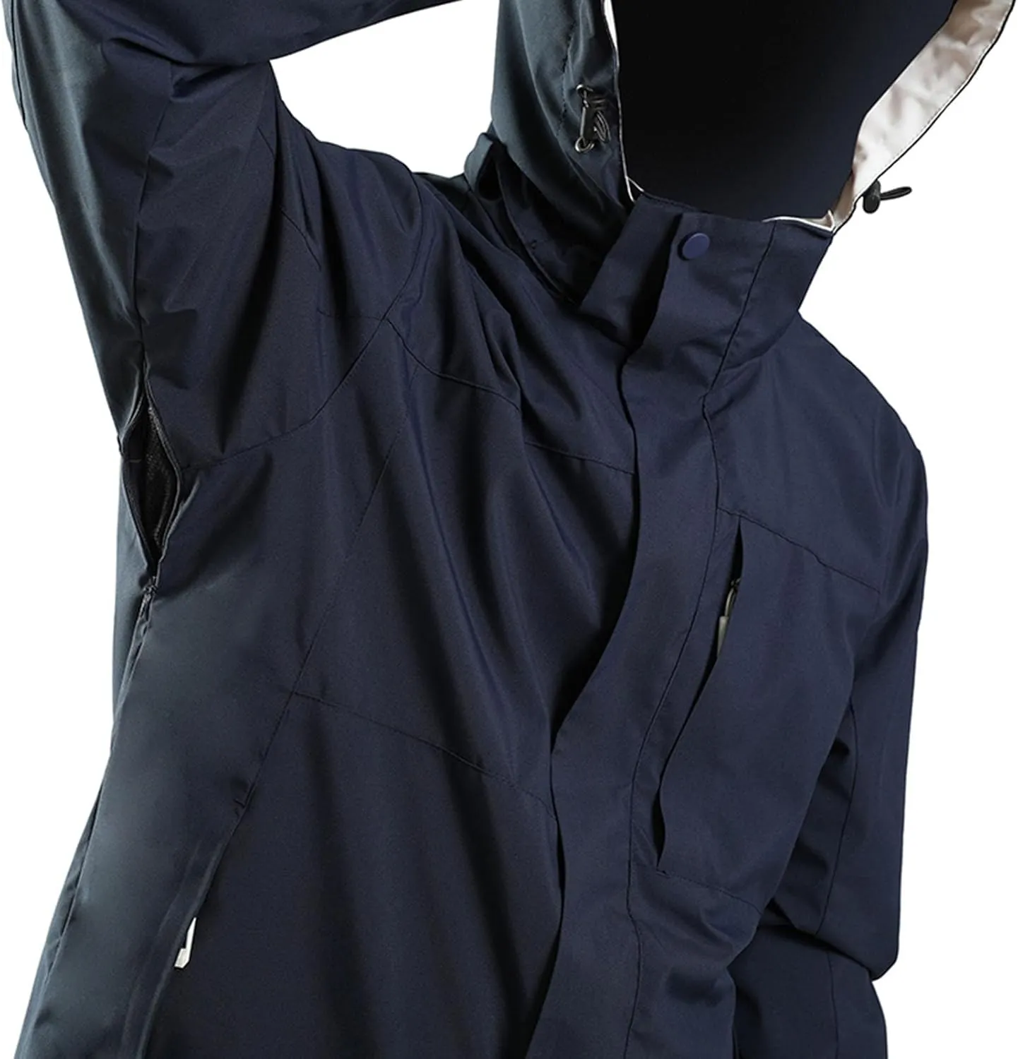 Men's Softshell Military Jacket With Hood, Windproof and Water Repellent Outdoor Lightweight Fall Winter Coat Outwear