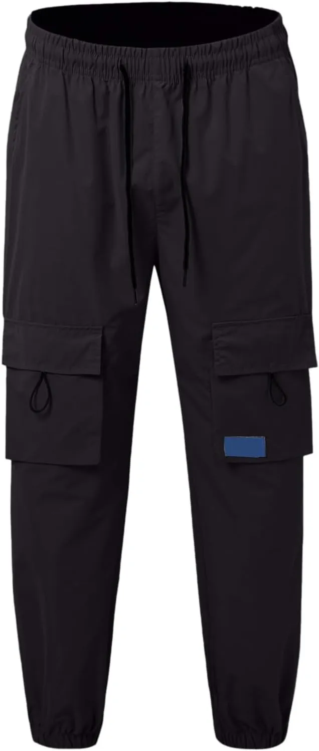 Mens Sweatpants with Pockets Gym Beach Slacks Business Hiking Thermal Shorts Travel Motorcycle Casual Leather Sport