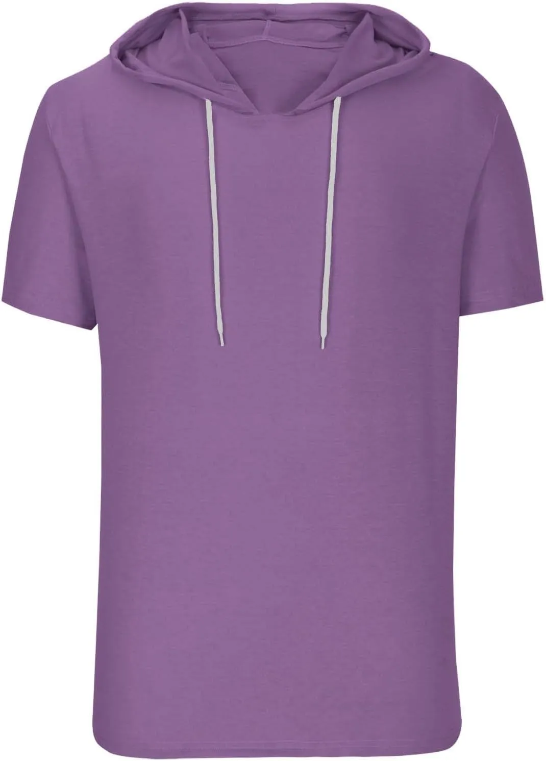 Mens T-Shirts Big and Tall Short Sleeve Solid Hoodies Shirt Causal Summer Vacation Shirts Gym Workout Tee Tops