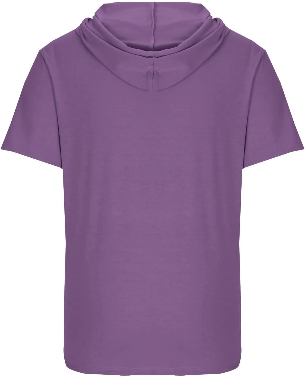 Mens T-Shirts Big and Tall Short Sleeve Solid Hoodies Shirt Causal Summer Vacation Shirts Gym Workout Tee Tops
