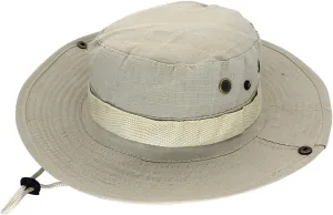 Mens Wide Brim Sun Hat Outdoor Safari Bucket Hats UV Protection Hiking Fishing Hat Travel Camping Flap Hats for Men