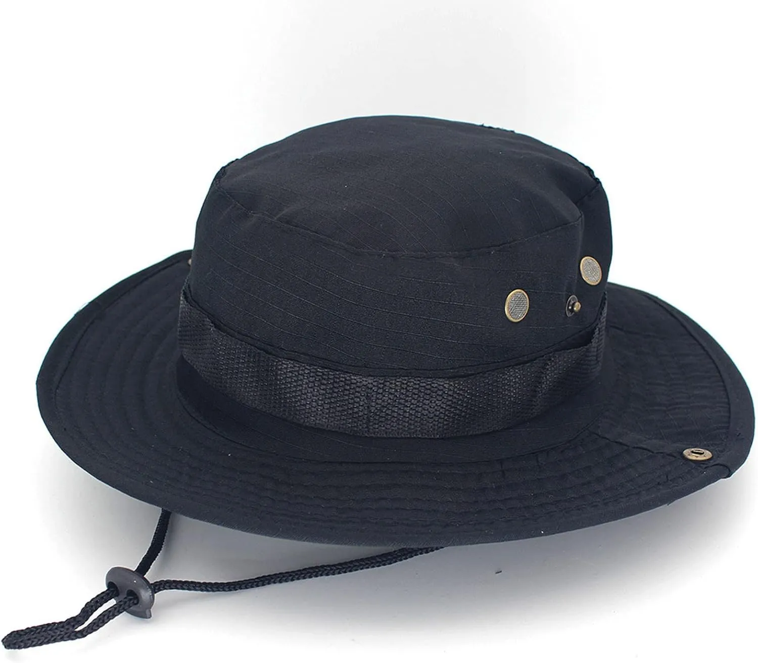 Mens Wide Brim Sun Hat Outdoor Safari Bucket Hats UV Protection Hiking Fishing Hat Travel Camping Flap Hats for Men