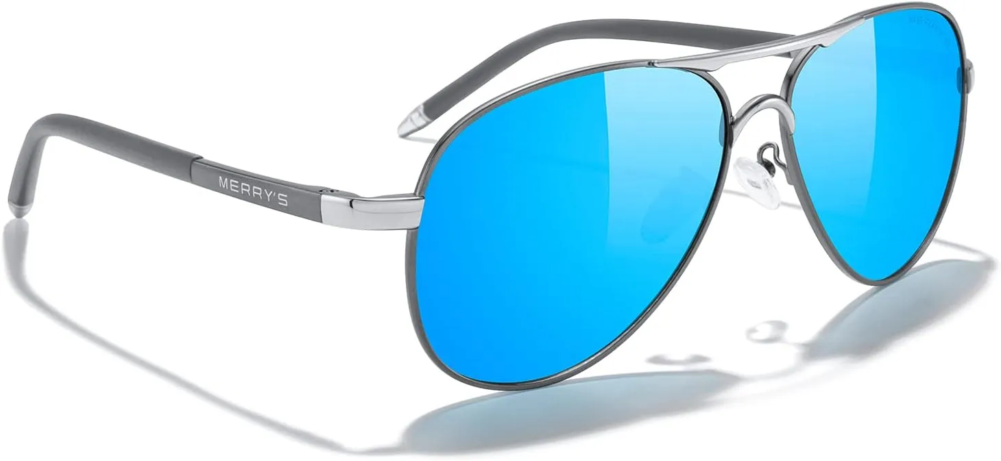 MERRY'S Aviator Sunglasses For Men Women Polarized Driving Sun glasses UV400 Protection S8513
