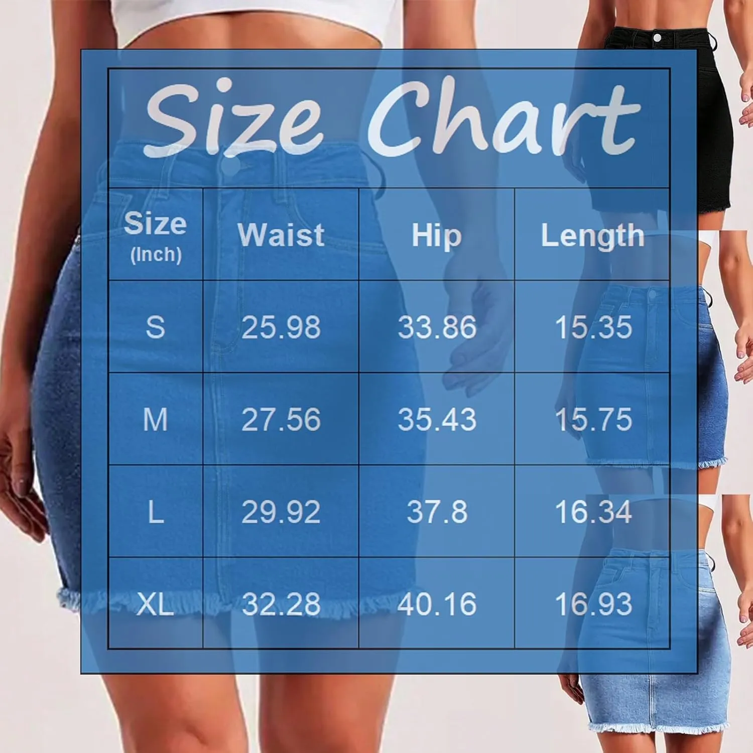 midelxp Mini Jean Skirts for Women Denim High Waisted Short Skirts with Pockets Casual Frayed Raw Hem Stretch Denim Skorts