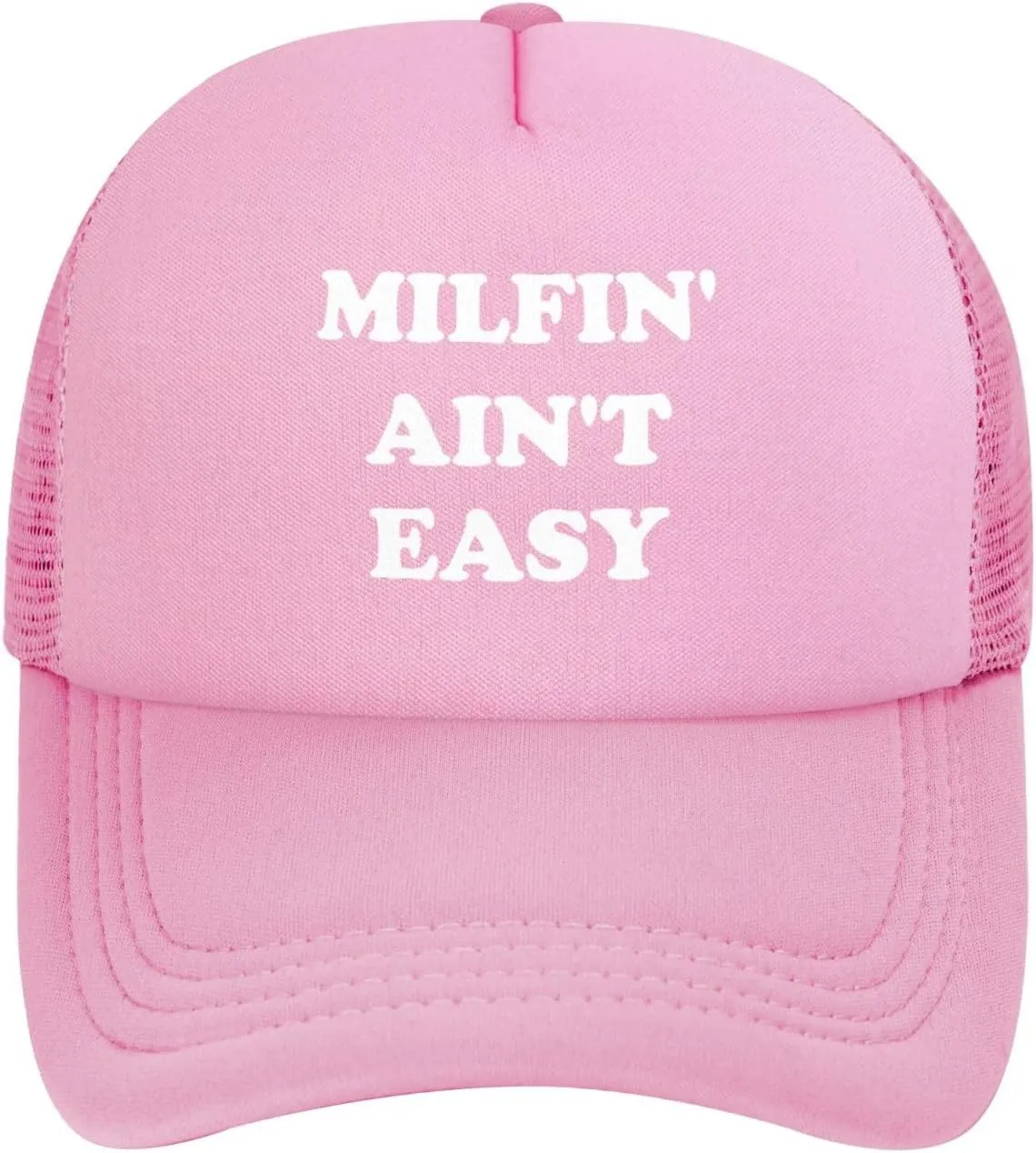 Milfin' Ain't-Easy Trucker Hats Women Men Funny Gag for Couple Vintage Baseball Cap