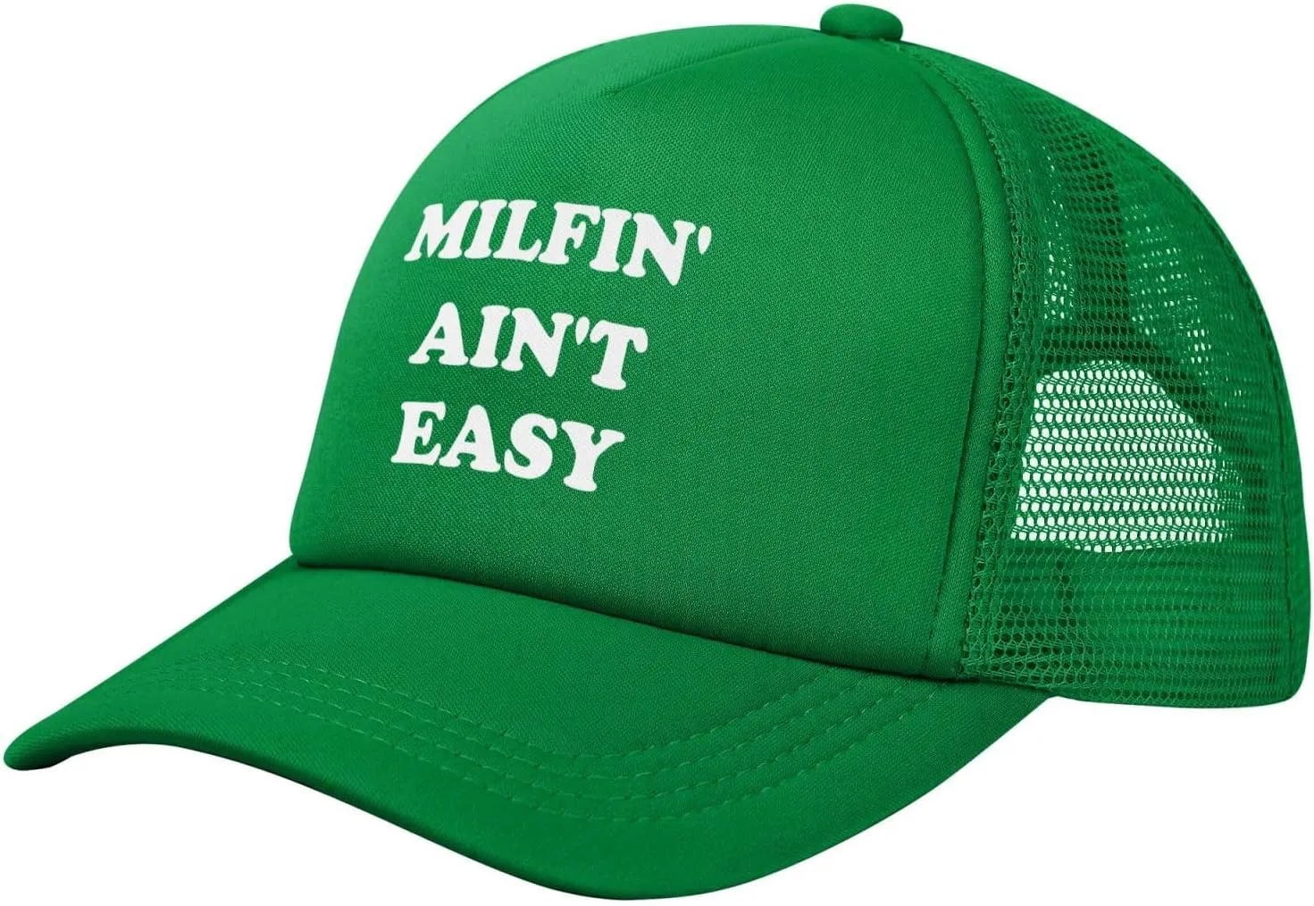 Milfin' Ain't-Easy Trucker Hats Women Men Funny Gag for Couple Vintage Baseball Cap