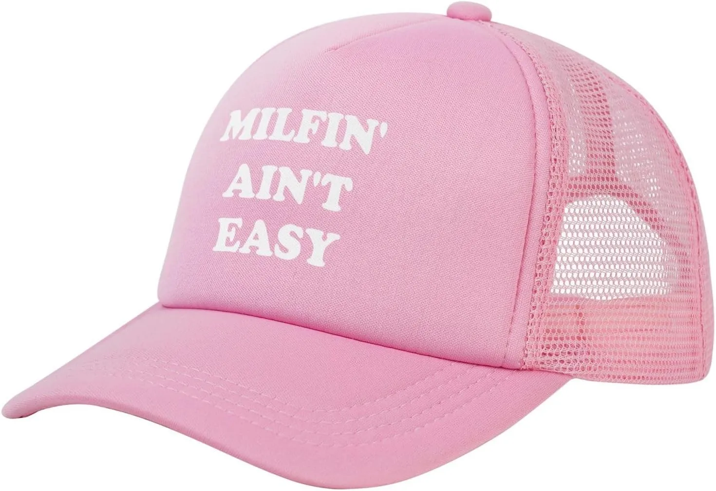 Milfin' Ain't-Easy Trucker Hats Women Men Funny Gag for Couple Vintage Baseball Cap