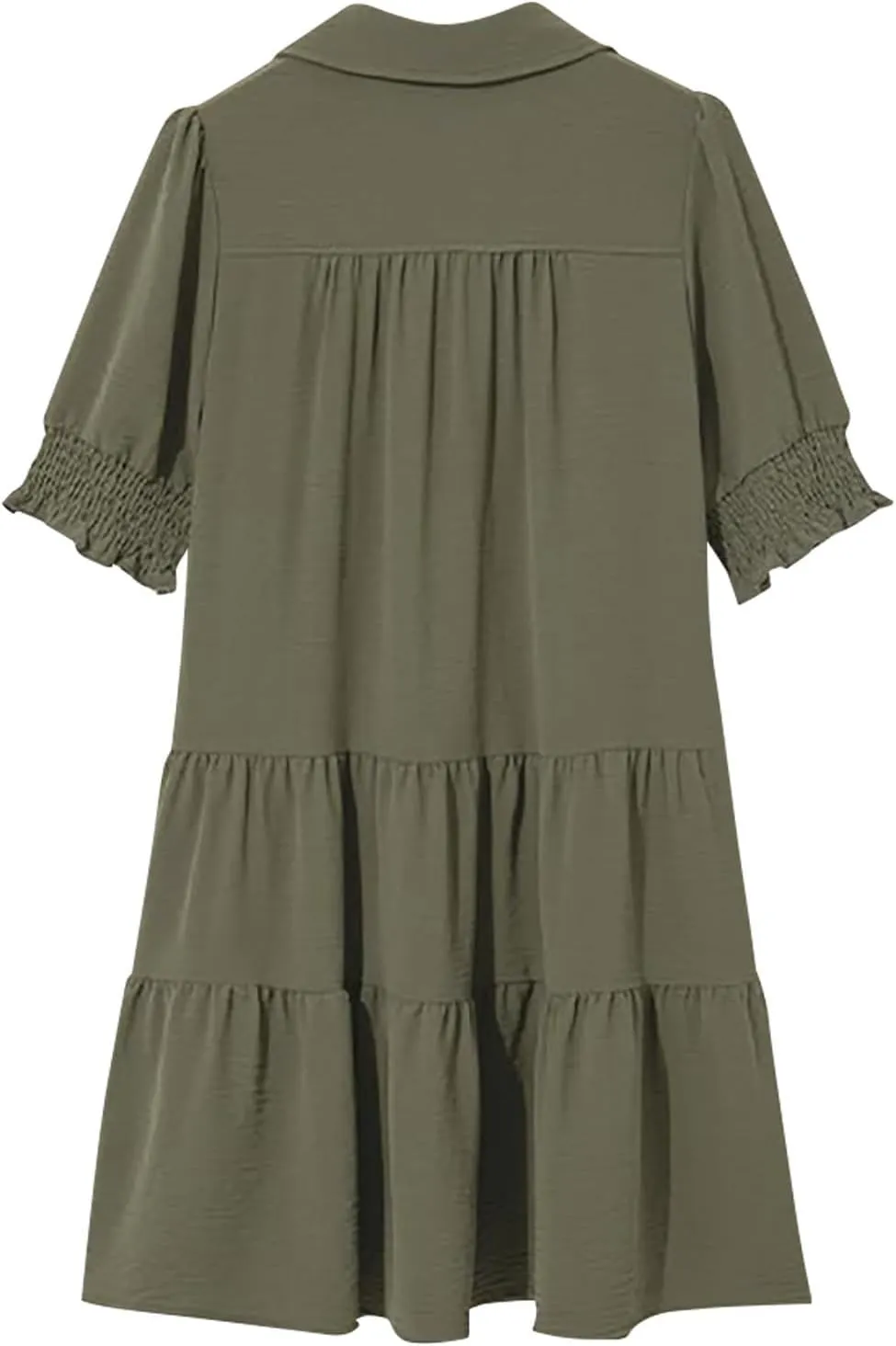 Mini Shift Dresses for Women 2025 Boho Tiered Ruffle Hem Drop Waist Y2K Mini Dress Summer Baby Shower Outfit for Guest