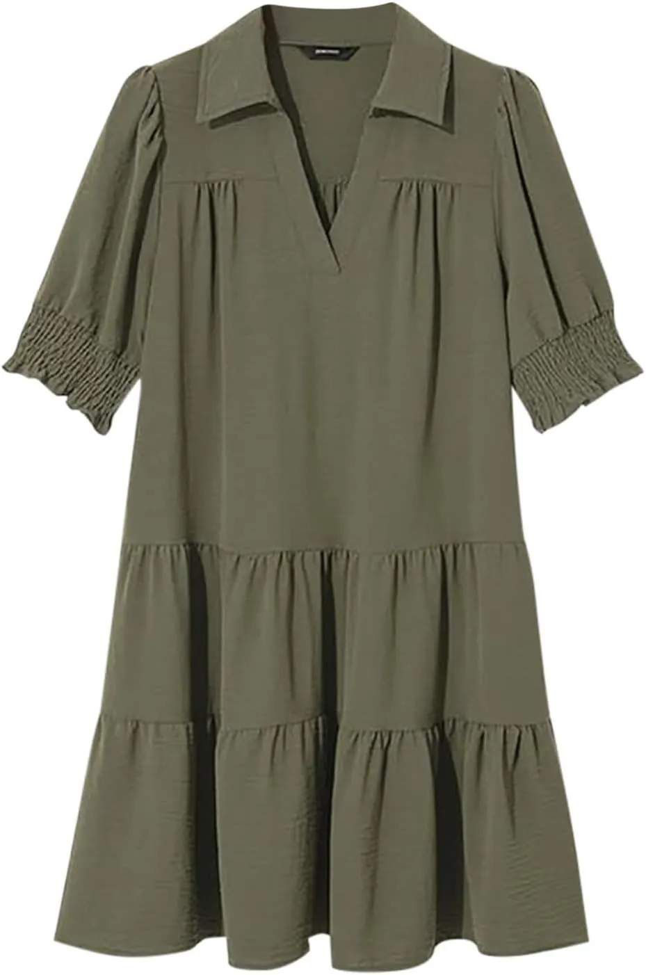 Mini Shift Dresses for Women 2025 Boho Tiered Ruffle Hem Drop Waist Y2K Mini Dress Summer Baby Shower Outfit for Guest