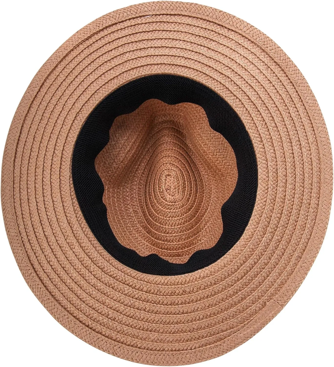 Nautica Men's Fedora Hat - Classic Brim Straw Sun Hat with UV Protection and Decorative Band for Outdoor Adventures