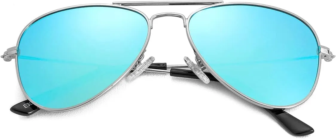 NIDOVIX Kids Polarized Aviator Sunglasses for Girls Boys Cool Toddler Sunglasses Age 2-9 100% UV Protection