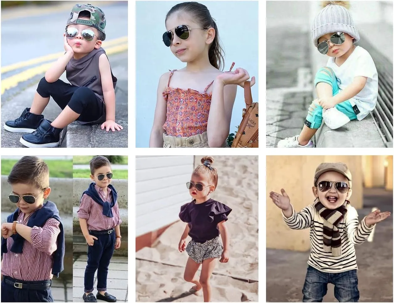 NIDOVIX Kids Polarized Aviator Sunglasses for Girls Boys Cool Toddler Sunglasses Age 2-9 100% UV Protection