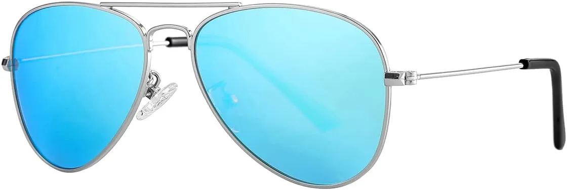 NIDOVIX Kids Polarized Aviator Sunglasses for Girls Boys Cool Toddler Sunglasses Age 2-9 100% UV Protection