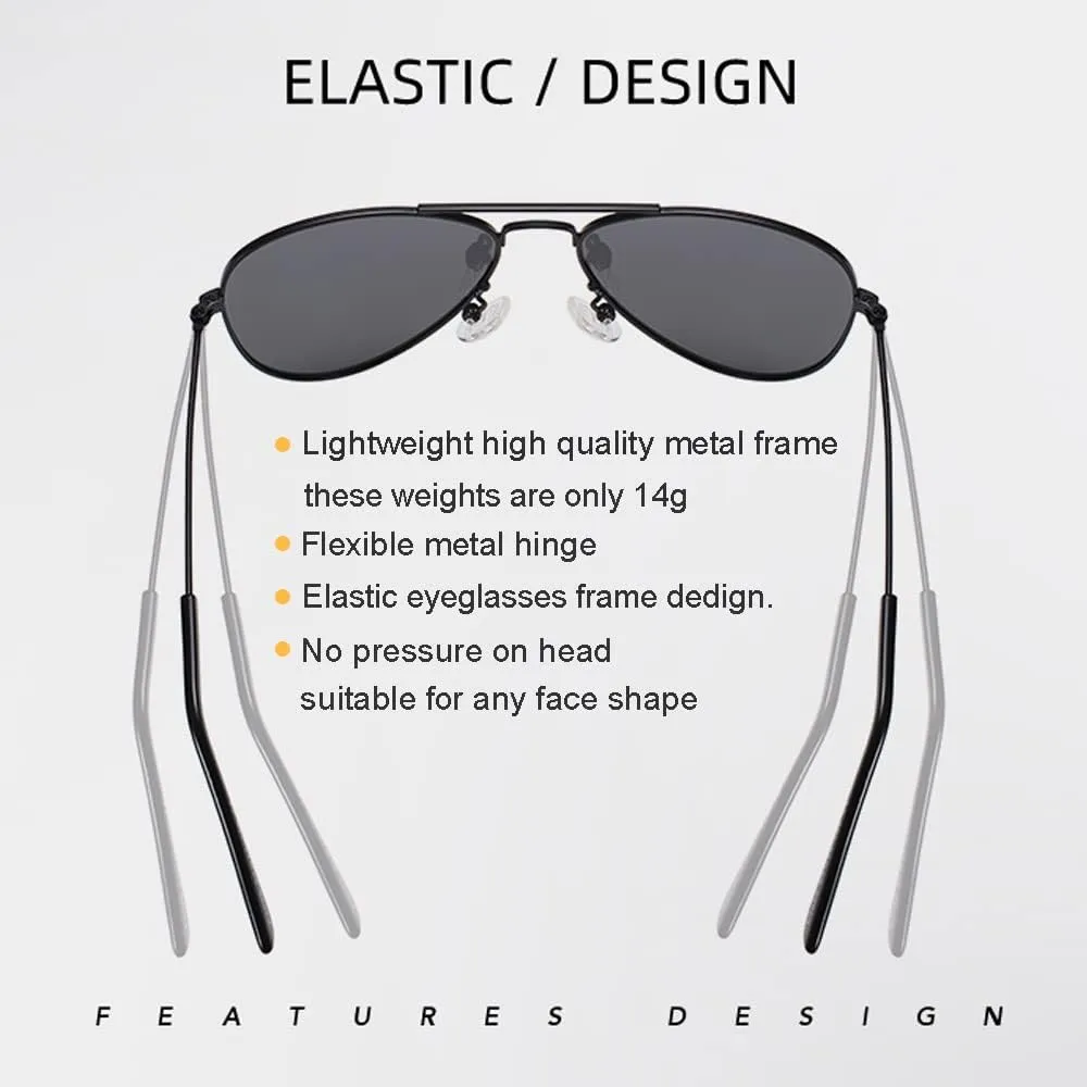 NIDOVIX Kids Polarized Aviator Sunglasses for Girls Boys Cool Toddler Sunglasses Age 2-9 100% UV Protection