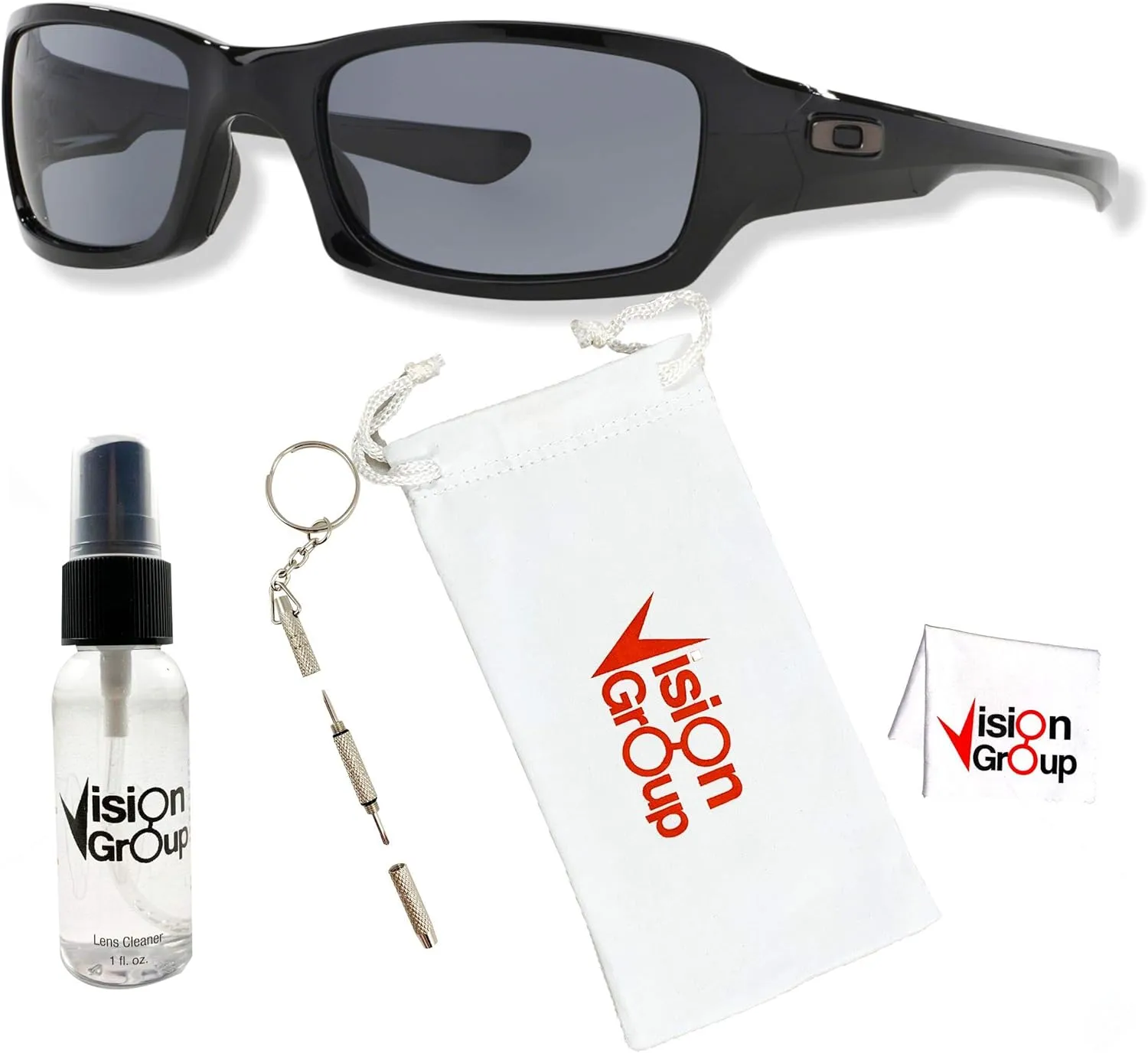 Oakley OO9238 FIVES SQUARED Sunglasses   Vision Group Accessories Bundle