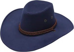 olesa Women Men Cowgirl Hat with Feather Western Hat Halloween Cowboy Hat for Women Girl Western Party