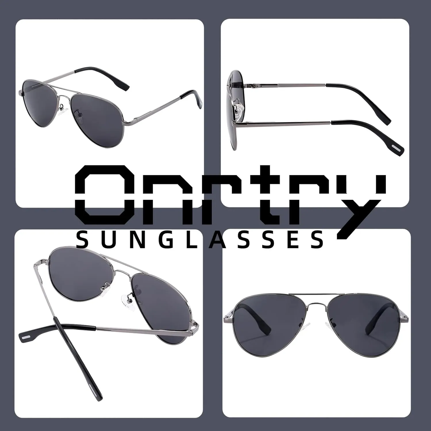Onrtry Small Polarized Aviator Sunglasses for Boys Girls Classic Metal Frame Mirrored Lens Sun Glasses - 52MM