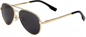 Onrtry Small Polarized Aviator Sunglasses for Boys Girls Classic Metal Frame Mirrored Lens Sun Glasses - 52MM