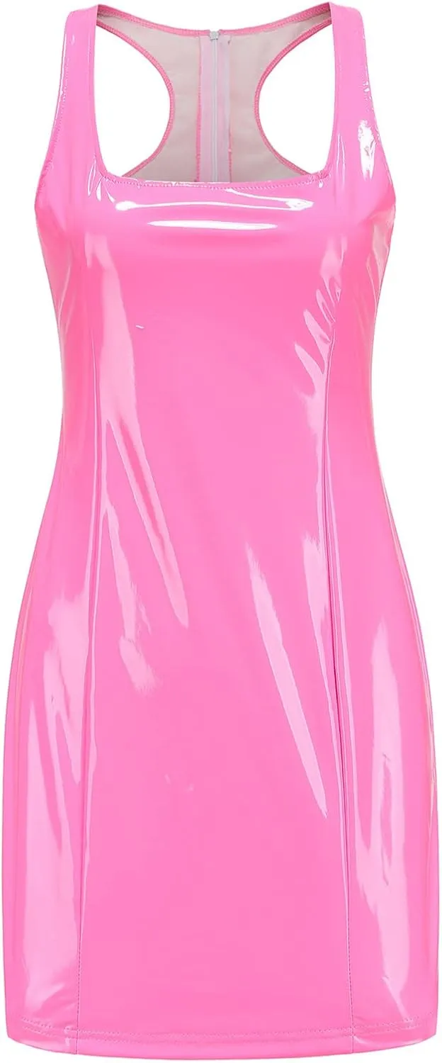 Party Dresses for Women Classy Fashion Spaghetti Straps Scoop Neck Mini Club Dress Boho Wedding Summer Clothes for Women