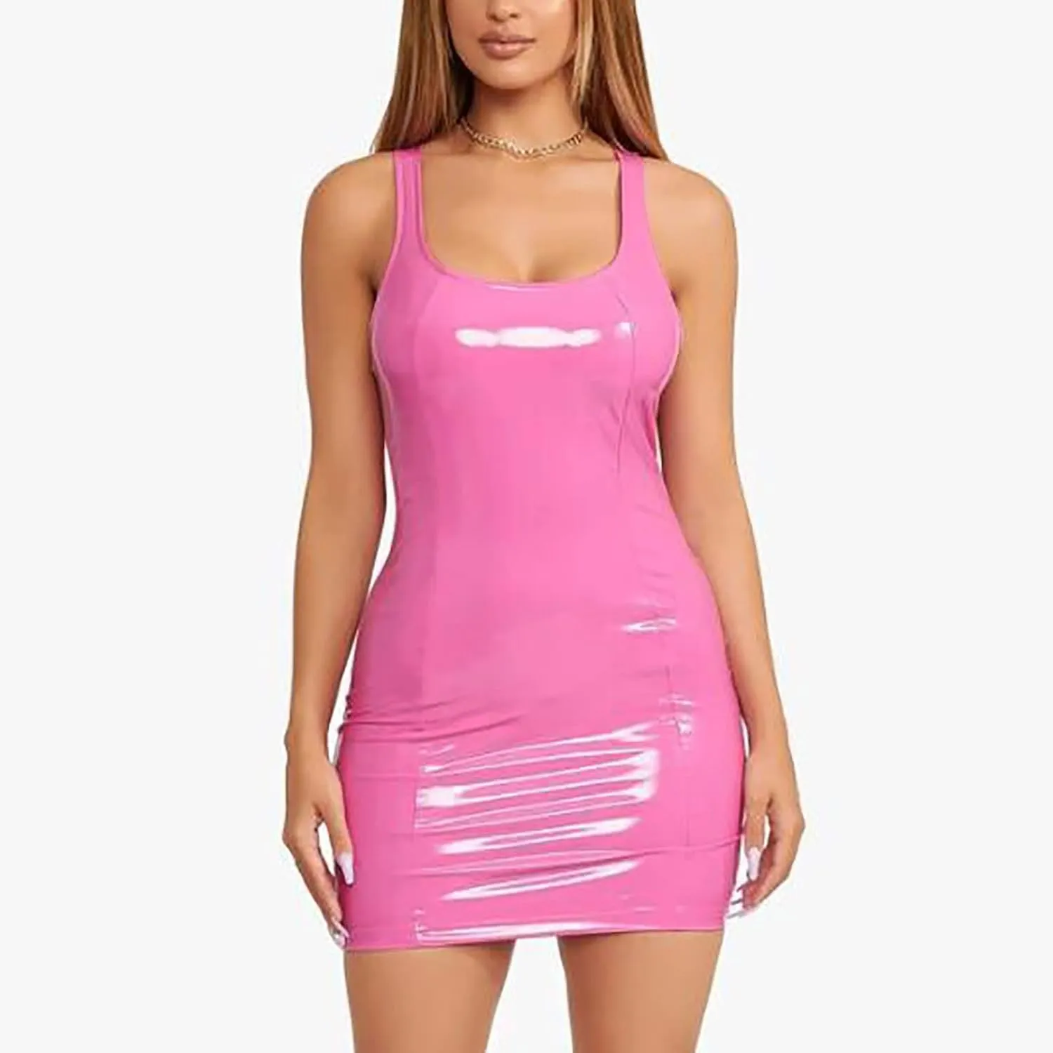 Party Dresses for Women Classy Fashion Spaghetti Straps Scoop Neck Mini Club Dress Boho Wedding Summer Clothes for Women