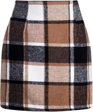 Plaid Skirt Long Mini High Waisted Skirts Knee Length Short Sweater Skirts 2025 A Line Pencil Skirt Dress