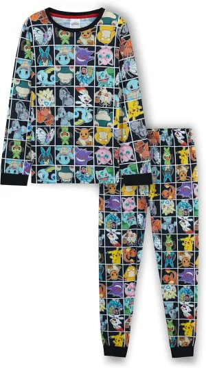 Pokemon T Shirt & Shorts Set for Boys Teens 2 Piece Anime Lounge Set Outfit