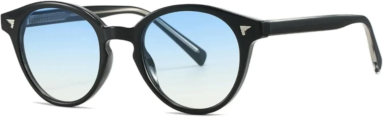 Popular Fashion Round Punk Women Luxury Sunglasses Retro Rivets Men Trending Uv400