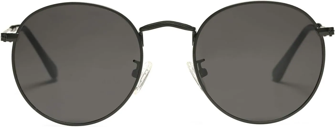 Pro Acme Small Round Metal Polarized Sunglasses for Women Retro Designer Style